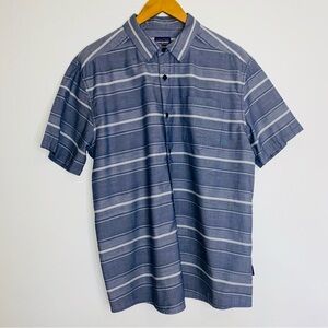 Patagonia Men’s Short Sleeve Button Shirt Stripe Size M